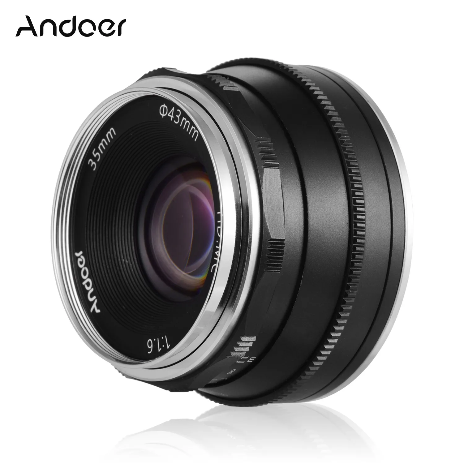 35 мм F1.6 объектив с ручной фокусировкой Большая диафрагма совместимая Canon EOS | Объективы для фотоаппаратов -4000322400650