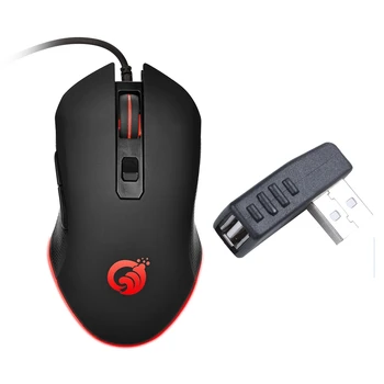 

1 Pcs Side Right Angle Usb a Female To a Male Adapter Connector Hubs & 1 Pcs G70 Usb Wired Gaming Mouse