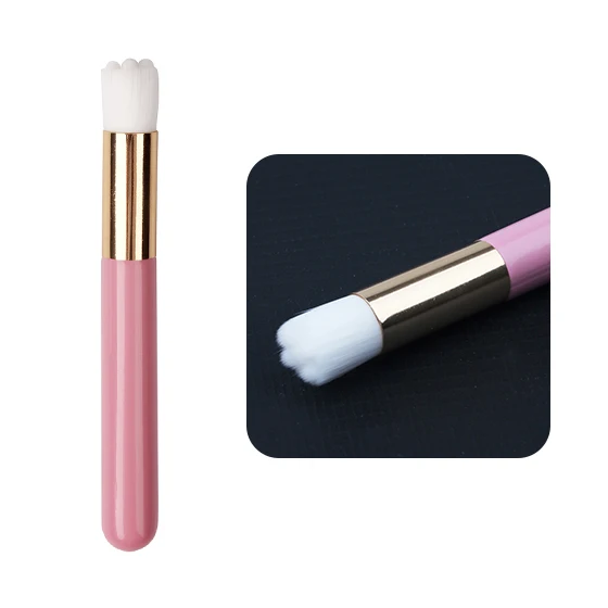 Flower pink 3 цвета, щетка для наращивания ресниц, щетка для чистки носа и черных точек, очищающая кожу, отшелушивающая Профессиональная Кисть для макияжа - Цвет: Flower pink