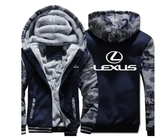 Зимняя модная мужская одежда на молнии для Lexus, толстовка с капюшоном, пальто, 5 цветов, Мужская Утепленная куртка - Цвет: 5