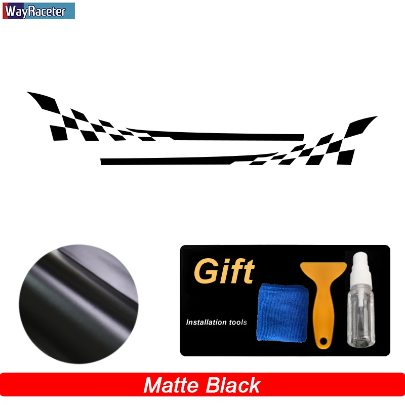 2 Pcs Racing Sport Gitter Tür Seite Streifen Aufkleber Carbon Fiber Vinyl  Aufkleber Für Porsche 911 992 991 997 GT3 turbo S Zubehör - AliExpress