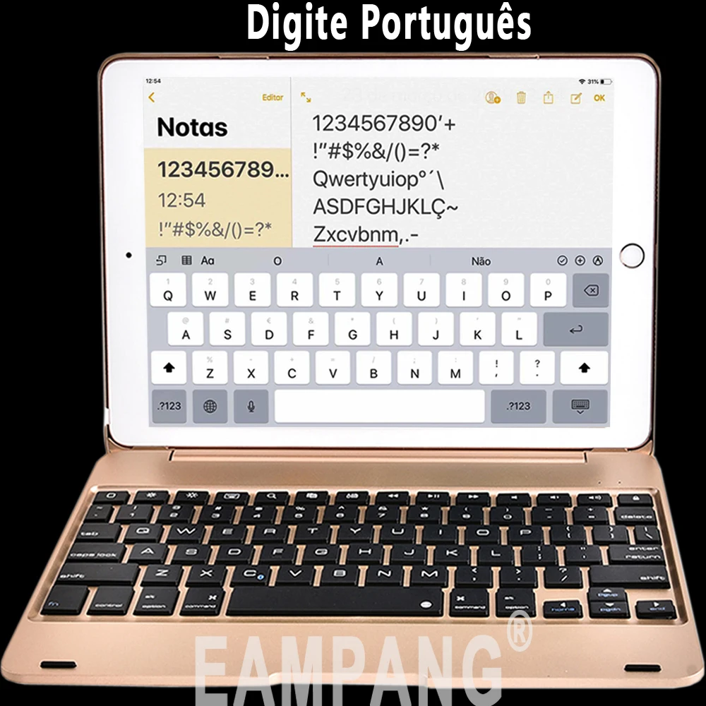 Smart Keyboard чехол для Apple iPad 9,7 5th 6th поколение воздушных 1 2 Air1 Air2 Pro 9,7 A1893 A1954 A1822 A1823+ Защитная пленка+ ручка