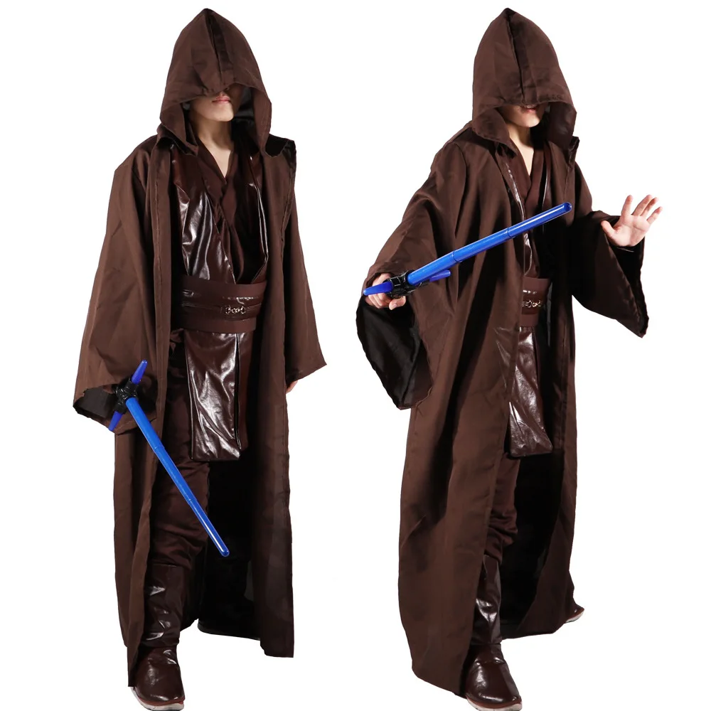 Adult Jedi Knight Cosplay Skywalker Anakin Cloak Star Wars Play Costume Robes | Тематическая одежда и униформа