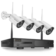 DEFEWAY 8CH Беспроводной NVR 1080P H.265+ IP Сетевая камера с WiFi наружного видеонаблюдения Системы домашнего видеонаблюдения комплект с 4 шт