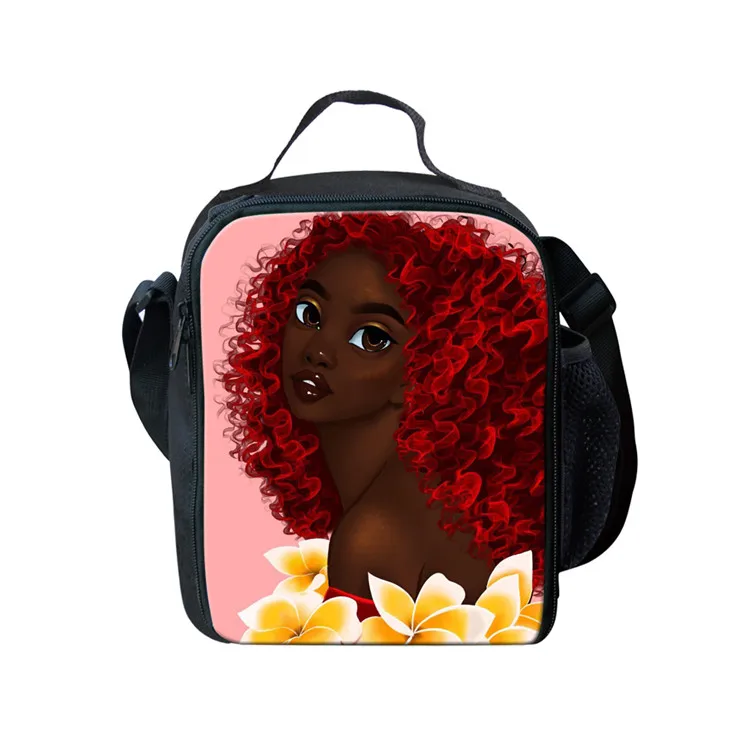 Черные школьные сумки в африканском стиле, комплекты для девочек-подростков, стильная детская сумка для книг, Африканка, 3 предмета - Цвет: Z5249G
