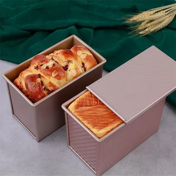 

Chef Made Kitchen Accessories Toast Box With Lid Mold Cake Bread Baking Oven Household Non-stick Pan Low Prices And Good Faith