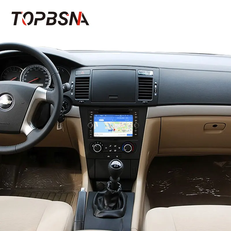 Excellent TOPBSNA Android 9.0 Car DVD Player For Chevrolet Aveo Epica Captiva Spark Optra Tosca Kalos Matiz GPS Stereo 2 Din Car Radio RDS 5