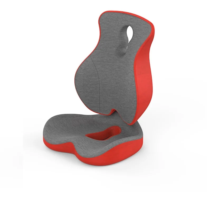 

2PC/SET Back Pillow for Office Chair Travel Seat Cushion Coccyx Orthopedic Memory Foam Reduce Coccyx Pain Hemorrhoid Seat Pillow