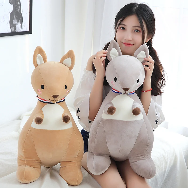 

1 pcs epacket 45-65cm simulation Mother and Kid Kangaroo Stuffed Animal Doll Australia Kangaroo Plush Toy Birthday Gift for Kids