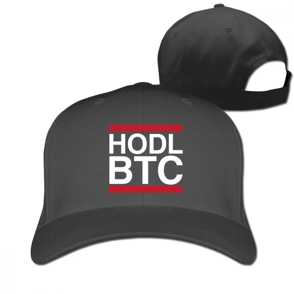 HODL BTC Биткойн Черный Унисекс Мужская Женская кепка для покера Регулируемая шляпа для гольфа папа