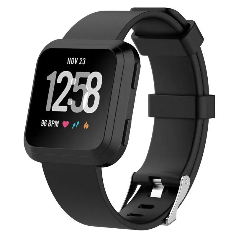 Качественные товары, защитные Смарт-часы, сменный Браслет 2-го поколения, силиконовый ремешок для Fitbit Versa Lite/Versa - Цвет: SB