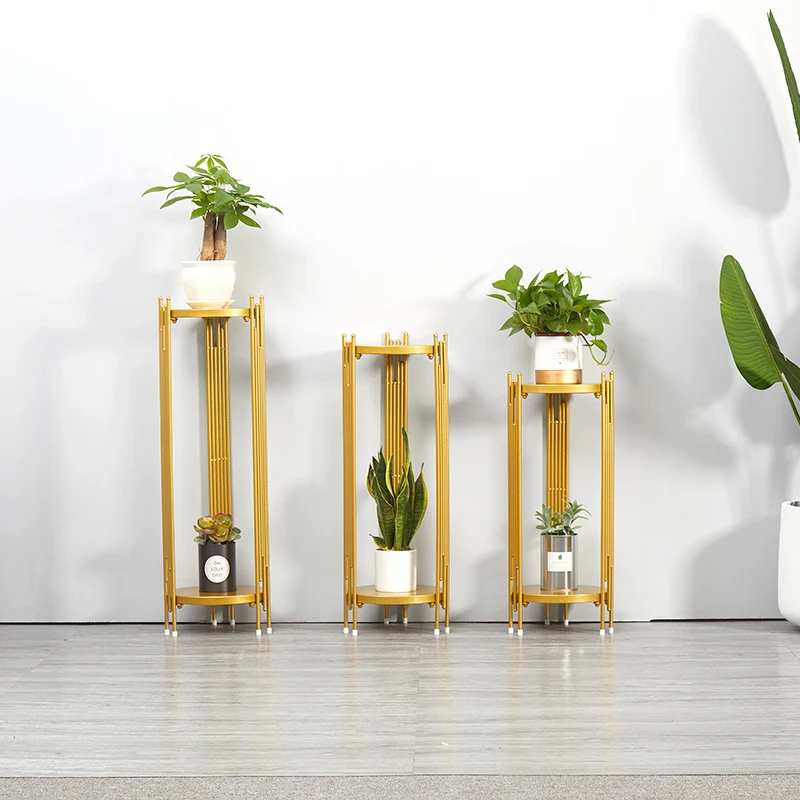 Рамка с цветами в скандинавском стиле простой золотистый кованый железный пол