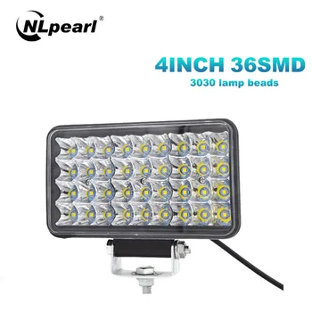 

Nlpearl 3" 4" Spot Beam LED Work Lights for Tractors Trucks 4x4 4WD Car Moto Boat ATV 72W 108W LED Bar Light Bar Offroad 12V 24V