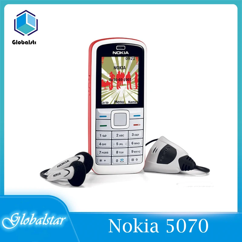 Nokia 5070 Nokia original restaurado 5070 teléfono móvil barato teléfono desbloqueado GSM multi idiomas 1 año de garantía
