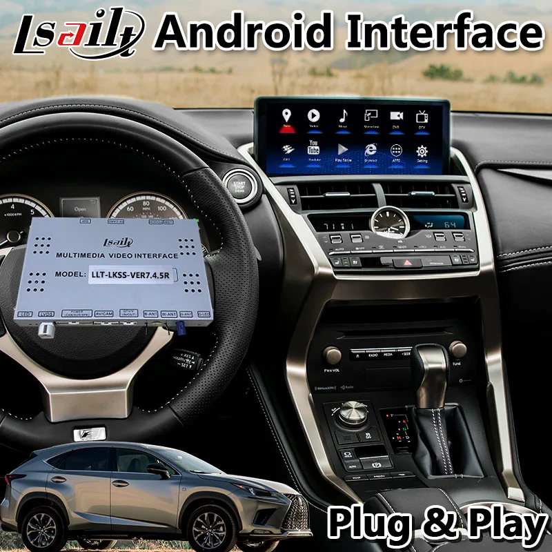 Android видео Интерфейс GPS навигации Системы для Lexus NX300 NX200t NX300H 2017 2020 Поддержка