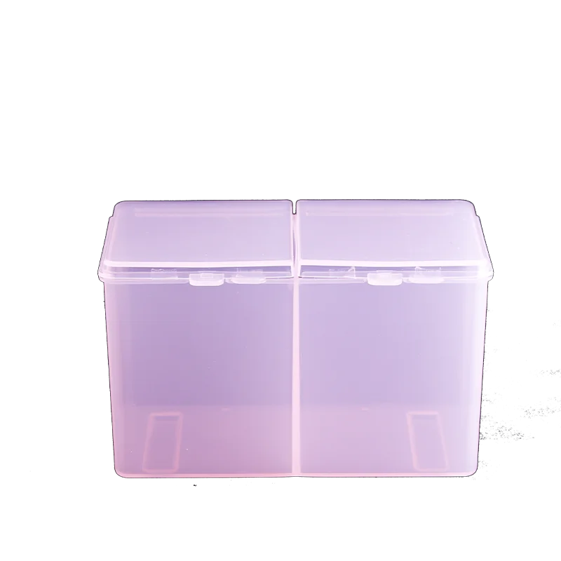 Двойной сетки Прозрачный хлопковый лист коробка для хранения макияжа ватный тампон коробка ватные палочки аксессуары для татуировки