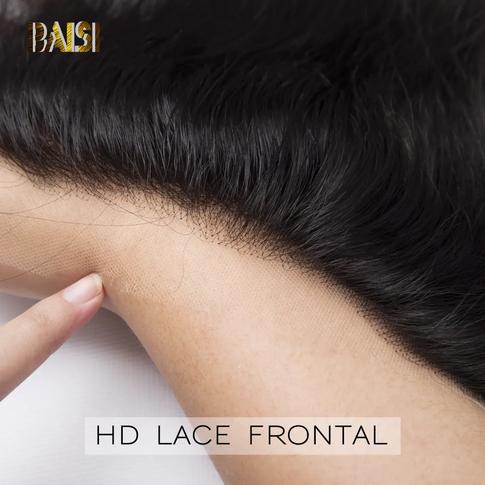 BAISI 브라질 보이지 않는 13x4 HD 레이스 정면 폐쇄 스트레이트 HD 투명 스위스 레이스 정면 바디 웨이브 인간의 머리 정면