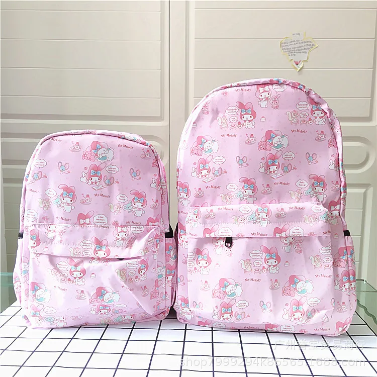 New cute hello kitty melody backpack cartoon school bag women lady travel pvc waterproof | Мать и ребенок