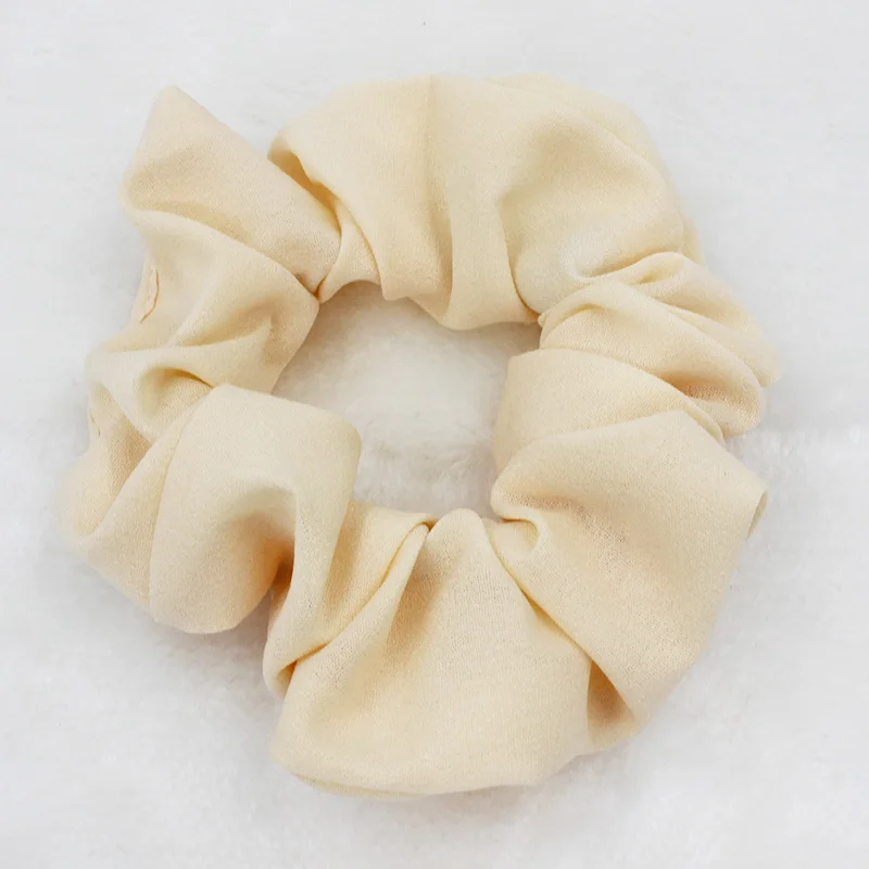 LOVINGSHA свет Цвет Для женщин волос Accesorios дамы волосы галстук Scrunchie Мода девушка Хвостик Волос Держатель каната CHD008 - Цвет: Шампанское