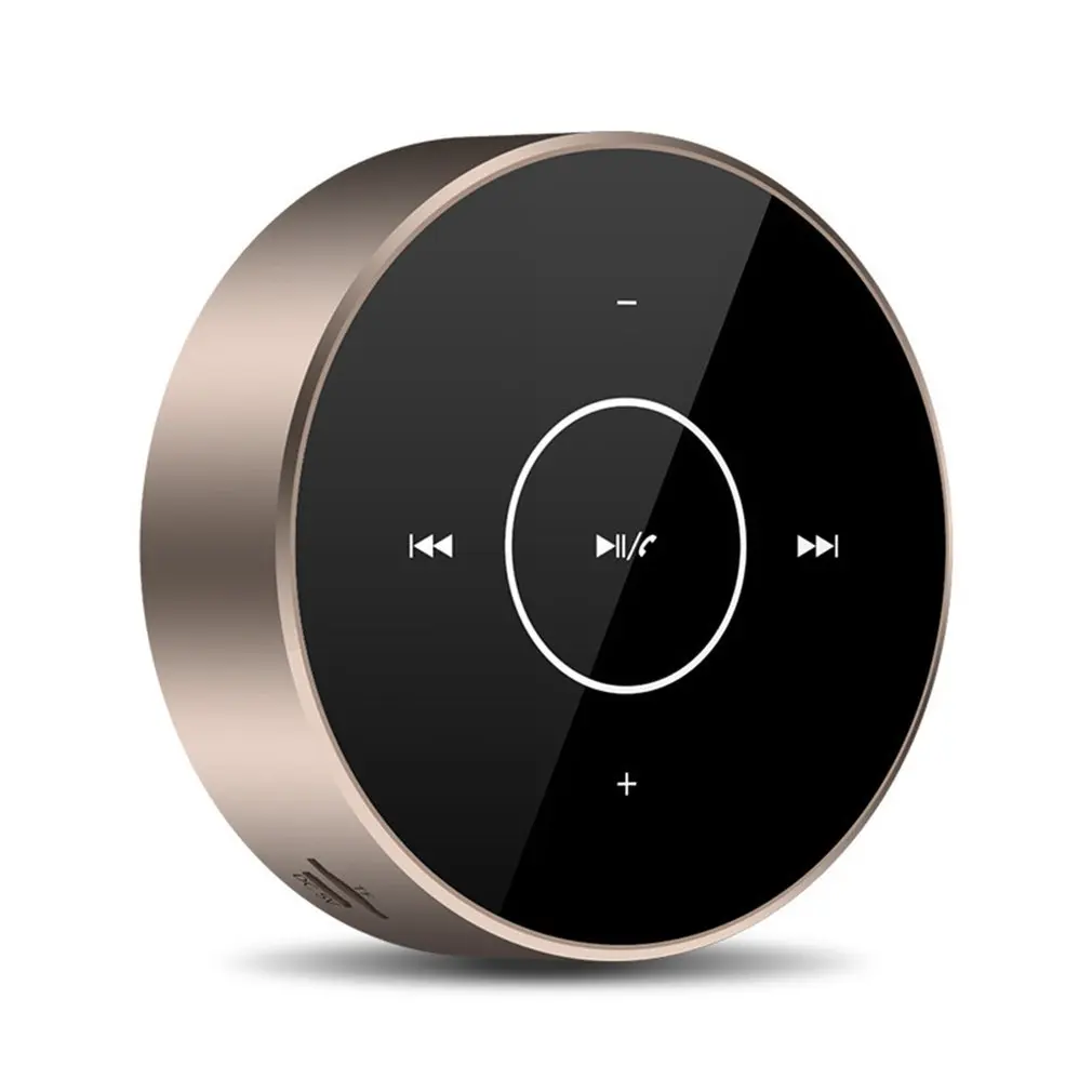 A6 аудио сенсорный экран мини беспроводной Bluetooth динамик портативный для улицы спортивный сабвуфер для улицы для офиса - Цвет: Gold