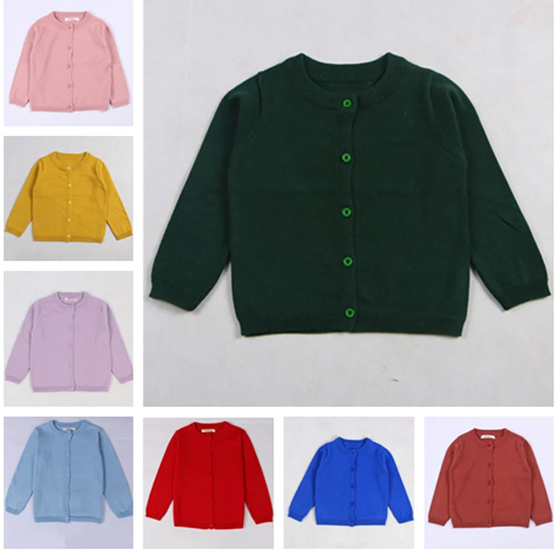

Autumn Winter Cotton Sweater Top Baby Children's Clothing Boys Girls Knitted Cardigan Sweater Kids Spring Wear New 1-7Y