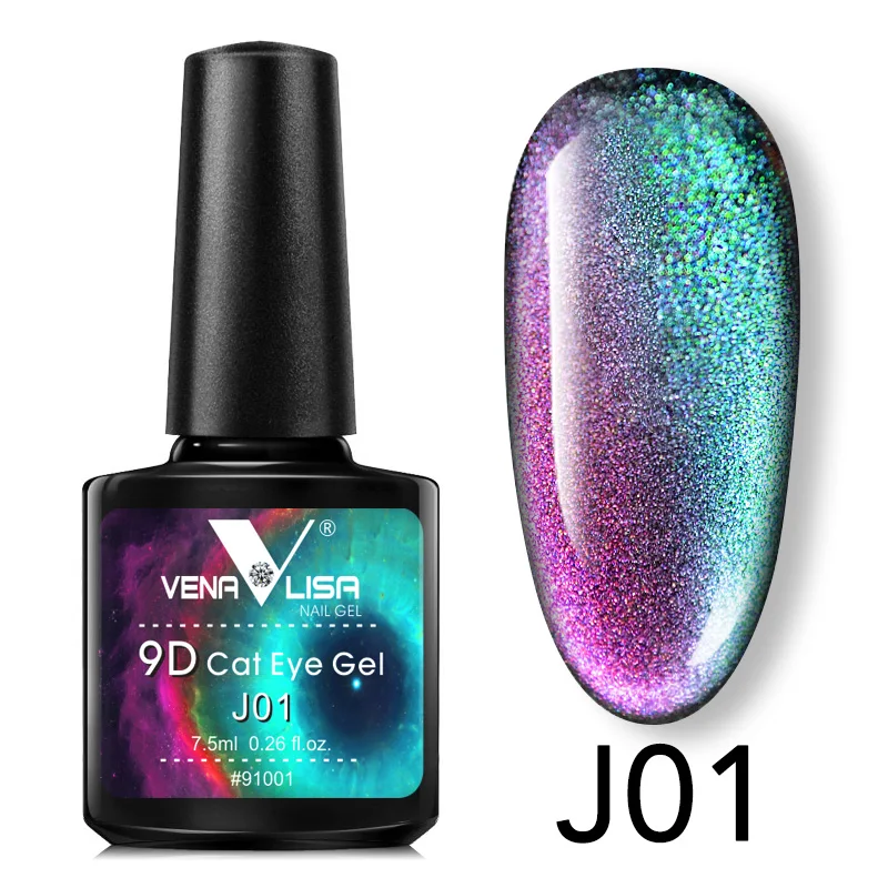 New Nail Art Design Manicure Venalisa Soak Off Enamel 9d Cat Eyes Magnetic Gel Polish UV LED Gel Nail Polish Lacquer Varnish 3