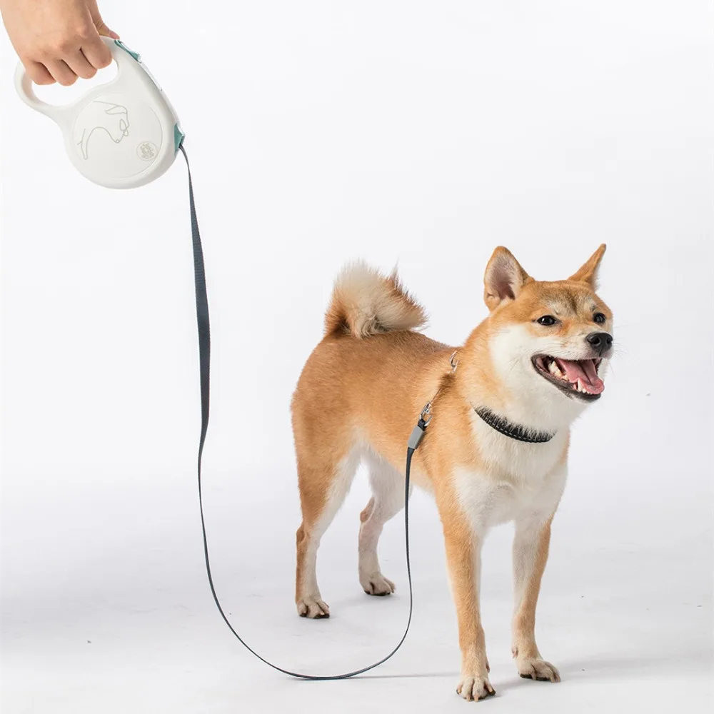 Выдвижная Тяговая веревка для питомцев Xiaomi Jordan Judy, 5 м, гибкий безопасный фиксатор, автоматическая раскручивающаяся веревка, 5 метров, для собак, 85 кг, Макс