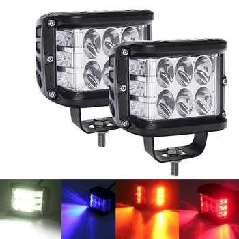 

60W LED Three-side Light Work Light Fog Light Daytime Running Light Suitable for Off-road Jeep Modification