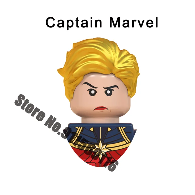 Superhero Building blocks Loki Sylvie Iron Man Spiderman Hulk Thor Captain America Venom Groot Thanos Vision Falcon Deadpool Toy A-WM719