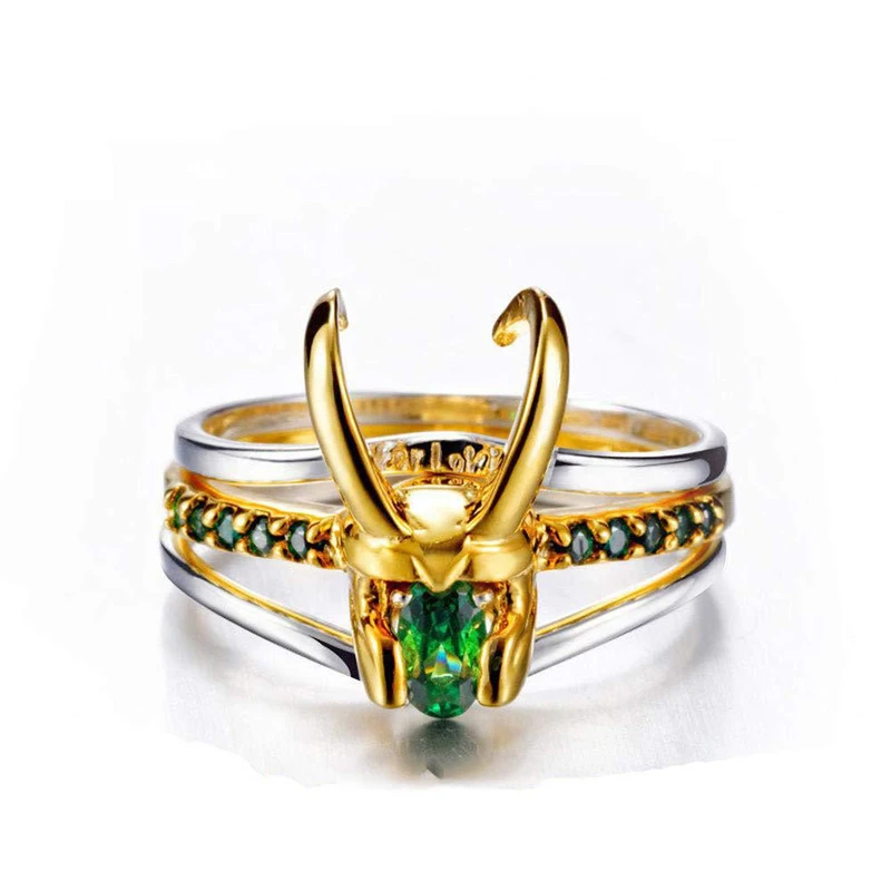 Кольцо LOKI с короной Тора для женщин комплект из 3 колец в стиле унисекс ювелирные