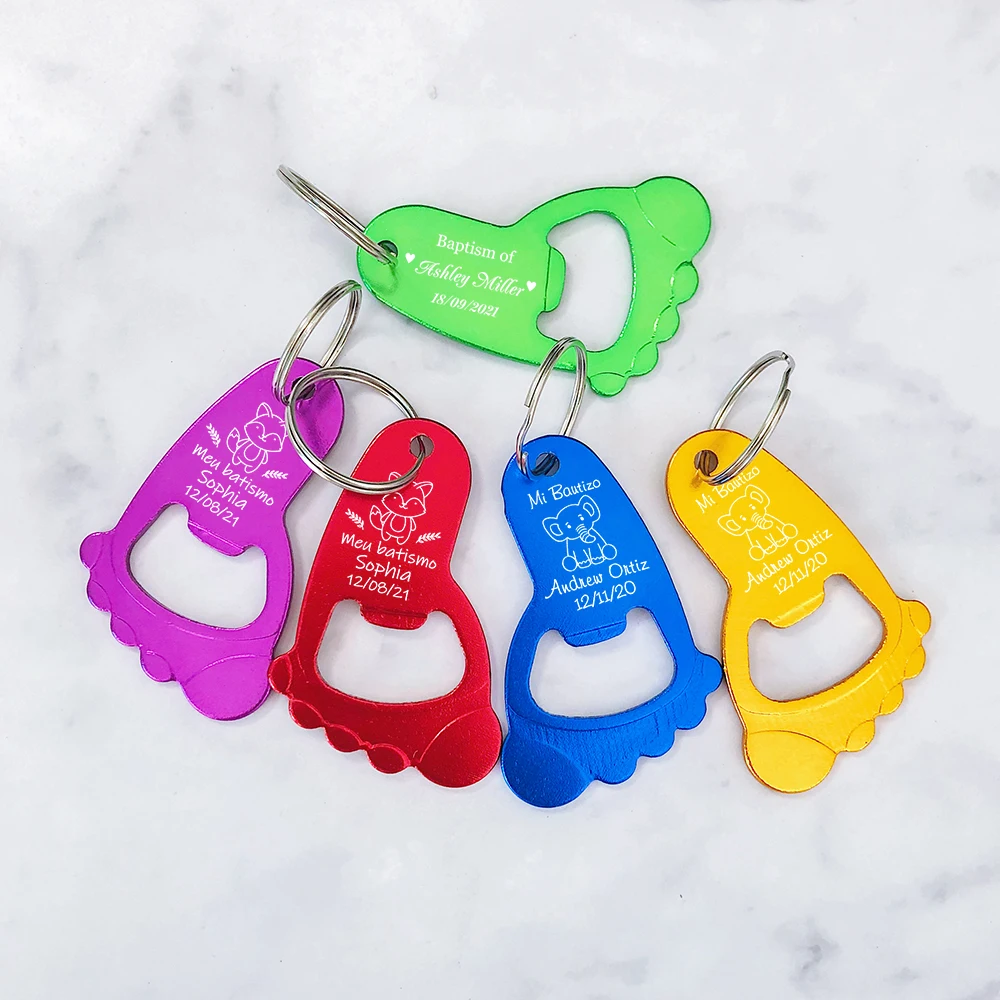 Baby Foot Keychain Bottle Opener 20 Pieces beer bottle opener keychains
