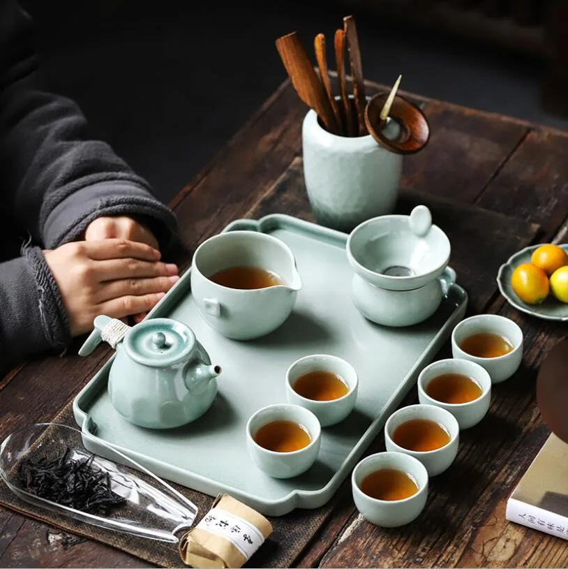 35ML Japanese Kung Fu Teacup Retro Heat Resistant Tea Bowl Small Vintage Holding Tea Cup