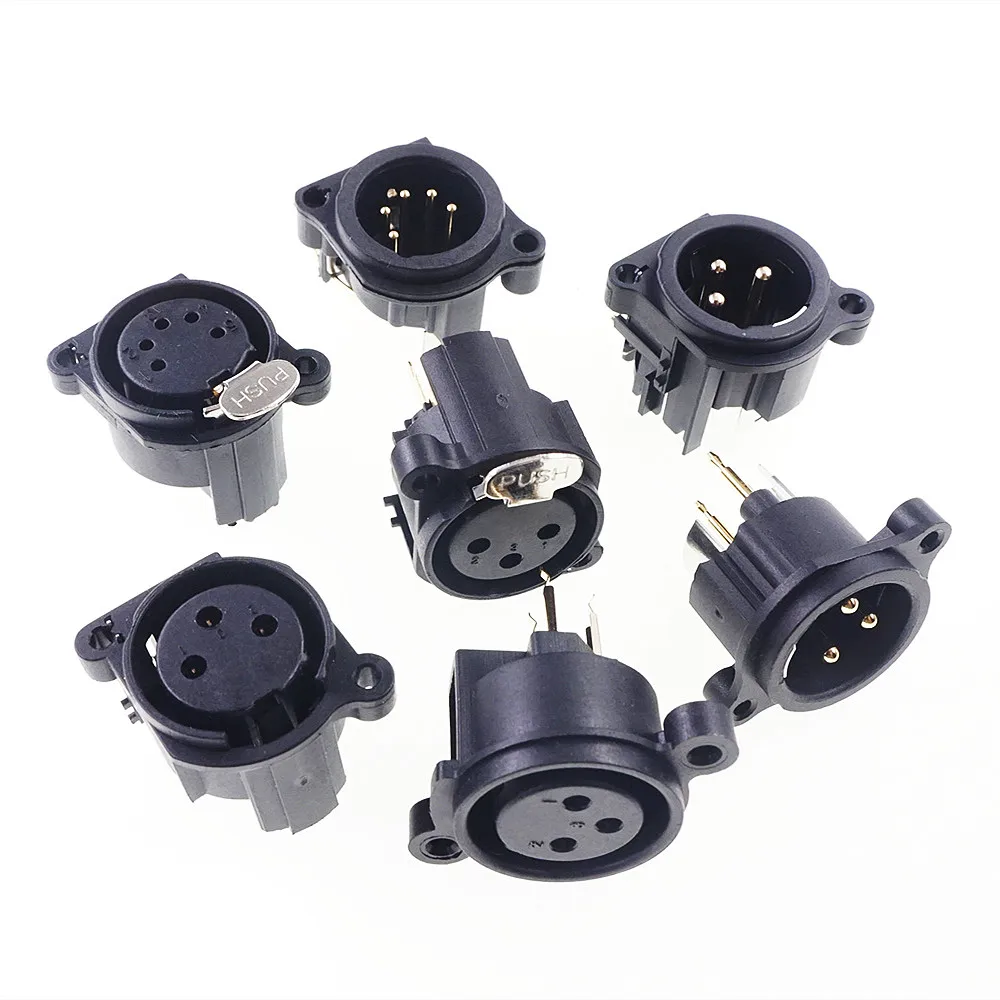 10Pcs Xlr Socket 3 5 Pin Female Male Receptacle Latch Lock Plug Vertical Right Angle Solder Pcb Ree Through Holes Panel Mount 10Pcs Xlr Socket 3 5 Pin Female Male Receptacle Latch Lock Plug Vertical Right Angle Solder Pcb Ree Through Holes Panel Mount