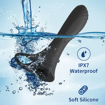 Double Penetration Vibrator 10 Speed Penis Strapon Dildo Vibrator Strap On Penis Anal Plug for Man Adult Sex Toys for Beginner 4