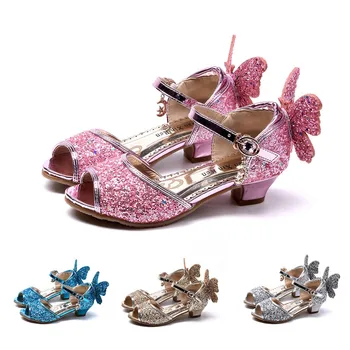 

Infant Kids Baby Girls Crystal Bling Butterfly Dance Princess Shoes Sandals baby kids shoes детская обувь обувь детская #E30