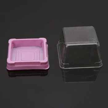 

50 Sets 50g Square Moon Cake Trays Mooncake Packaging Box Container Holder