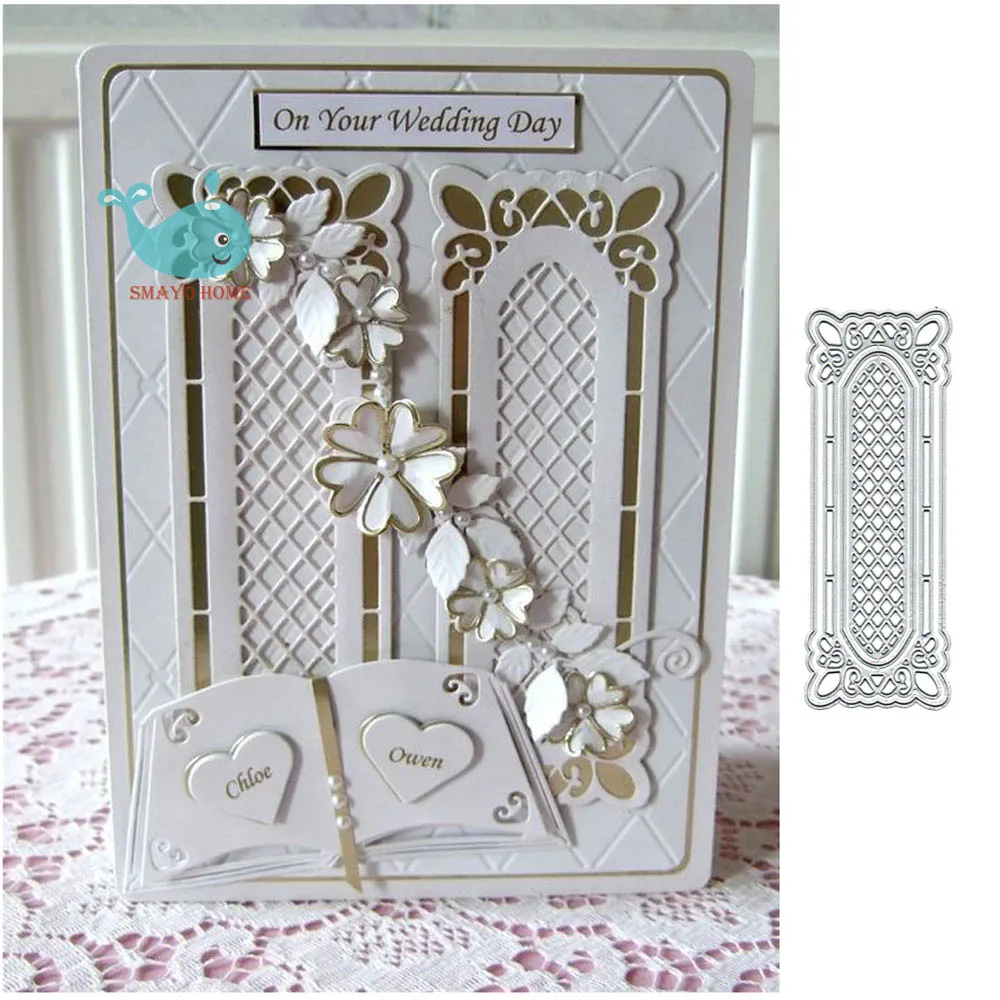 

flower frame Metal Cutting Dies Stencil For DIY Scrapbooking Paper Card Decorative Craft Embossing Die Cuts New 2019