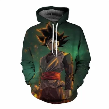 

Anime Dragon Ball Z Son Goku Cosplay Costumes Hoodies Sweatshirts 3D Printing Unisex Adult man/women Clothing TOP COAT E