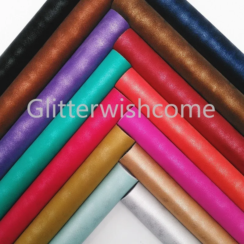 Glitterwishcome 21X29 см A4 размер винил для бантов металлик синтетическая кожа, кожа ткань искусственная кожа листы для бантов, GM683A