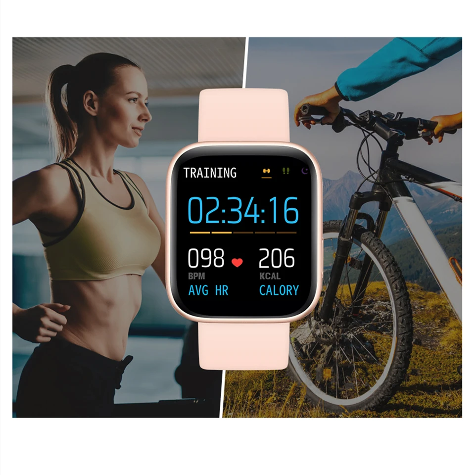 P4 Смарт-часы 1,4 дюймов полный сенсорный экран IP67 водонепроницаемый монитор сердечного ритма фитнес-трекер браслет для женщин и мужчин PK P68 P70