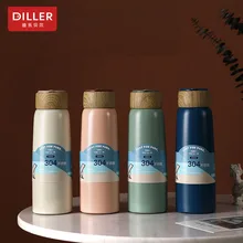 Diller 460 мл Термос термо кофейная вакуумная колба Термокружка Из Нержавеющей Стали для автомобиля теплоизолированная Тепловая бутылка для воды
