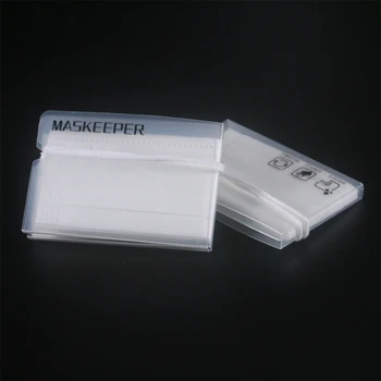

Portable Face Mask Storage Box Foldable Dustproof Mask Holder Case Transparent Plastic Mask Storage Folder Case