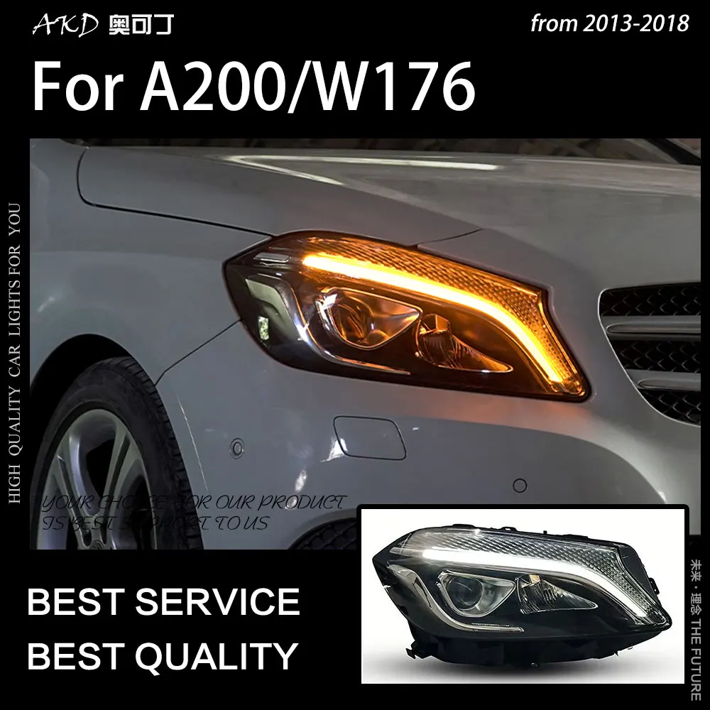 CarStylingHeadLampforW176Headlights20132018A200LEDHeadlight
