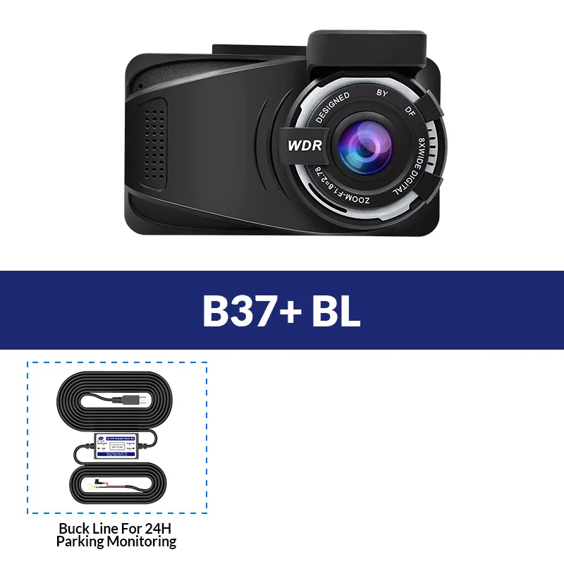 E-ACE B37 Car Dvr 3.0 Inch Mini Dash Cam GPS Tracker Car Camera Full HD1080P Night Vision Auto Registrar Vidio Recorder Dash Cam - Название цвета: B37-BL
