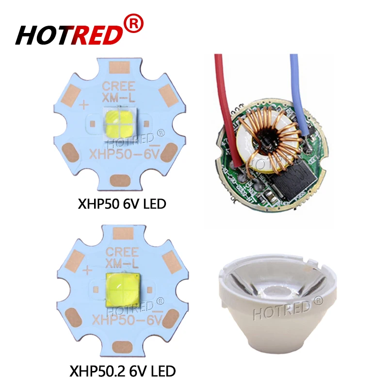 CREE XHP50 XHP-50.2 холодный белый 6500K 6V 18W светодиодные бусины чип вход 12V Драйвер SMD5050 10