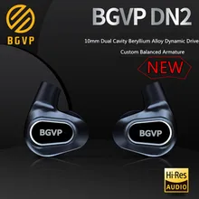BGVP DN2 1BA + 1DD Schwere In Ohr Kopfhörer Dynamische Treiber Ausgewogene Anker Bass HIFI Musik Headset BGVP DN1s DH3 DMG DM7 T2 T3 T4