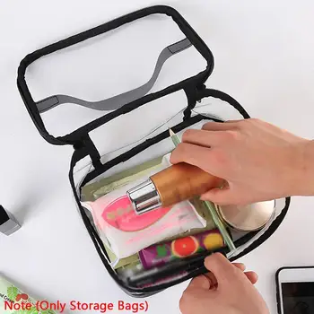 

Transparent PVC Cosmetic Bags Women Make Up Storage Skin Kit Travel Organizer Portable Waterproof For Toiletries Makeup Bag Q8E6