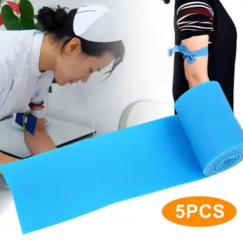 

Latex Tourniquet Durable Elastic Blue TPE Medical Sports Medical Tourniquet Mini Camping Home Emergency Tourniquet