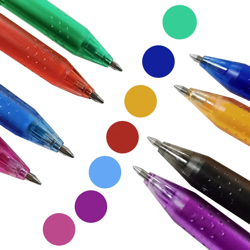 0.5mm Erasable Pen Or 5 Pcs Refills Colorful 8 Colors Ballpoint pen Drawing Tools Student Writing Office Stationery Pen 1 Pcs