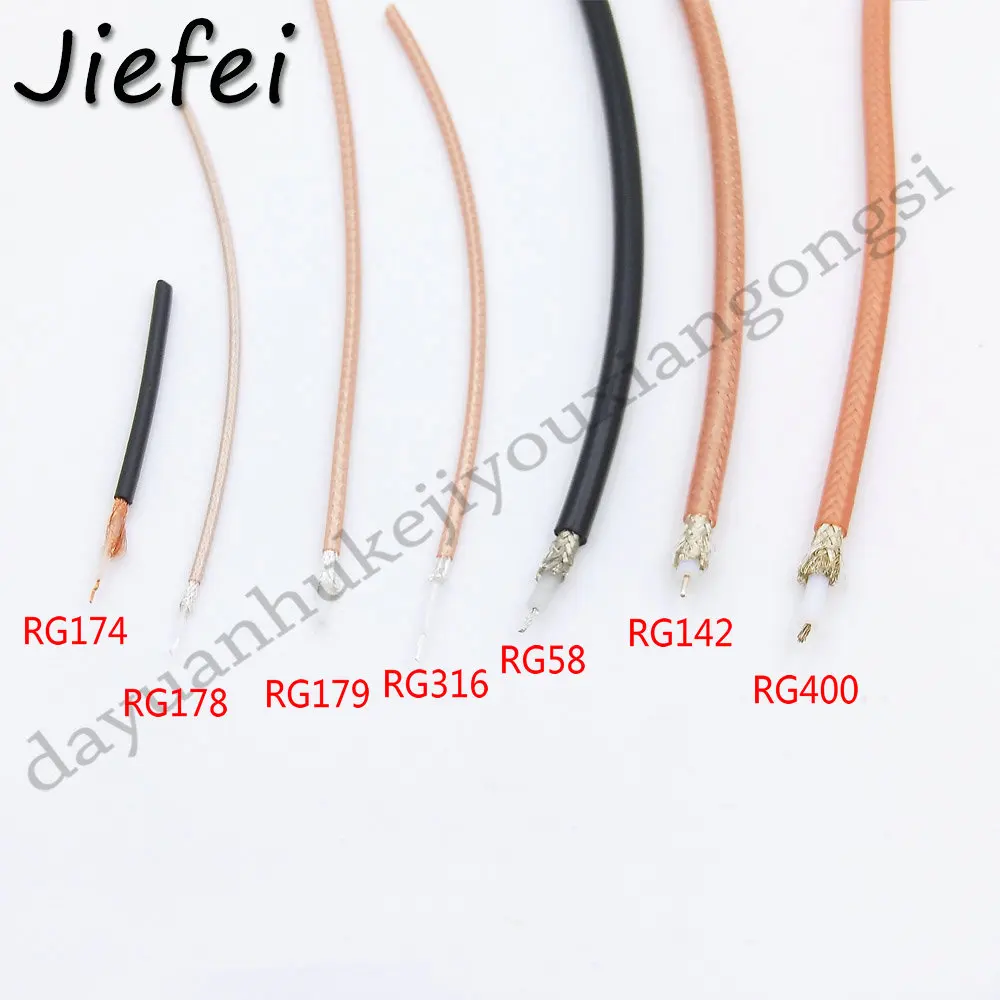 Коаксиальный кабель RG174 RG178 RG179 RG316 RG58 RG142 RG400 Кабель-адаптер с низкой потерей